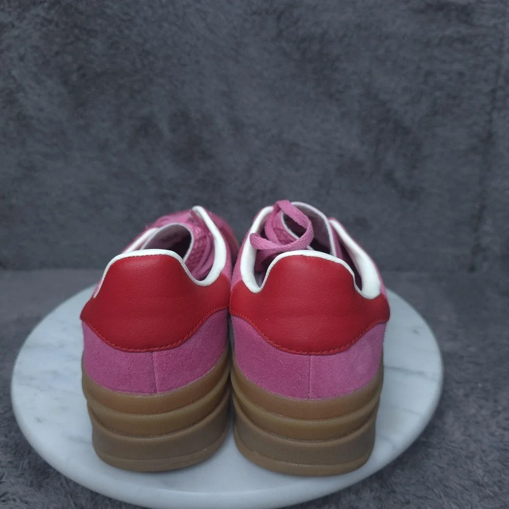 Adidas Gazelle Bold Shoes Mens Size 7 Pink Suede Gum Platform Low Top Sneakers